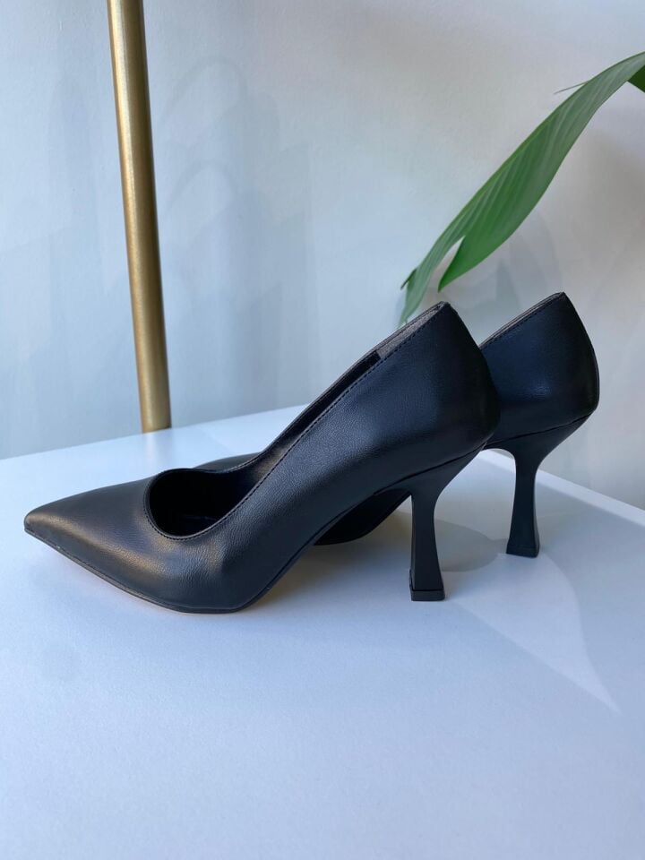 DERİ STİLETTO SİYAH