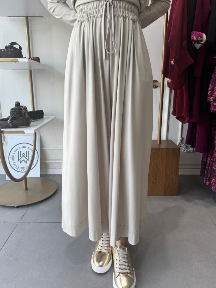 TRİL BOL PANTOLON TAŞ