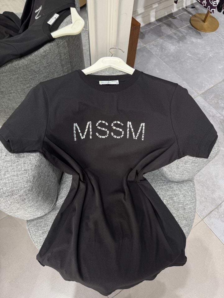 MSSM TAŞLI TİŞÖRT SİYAH