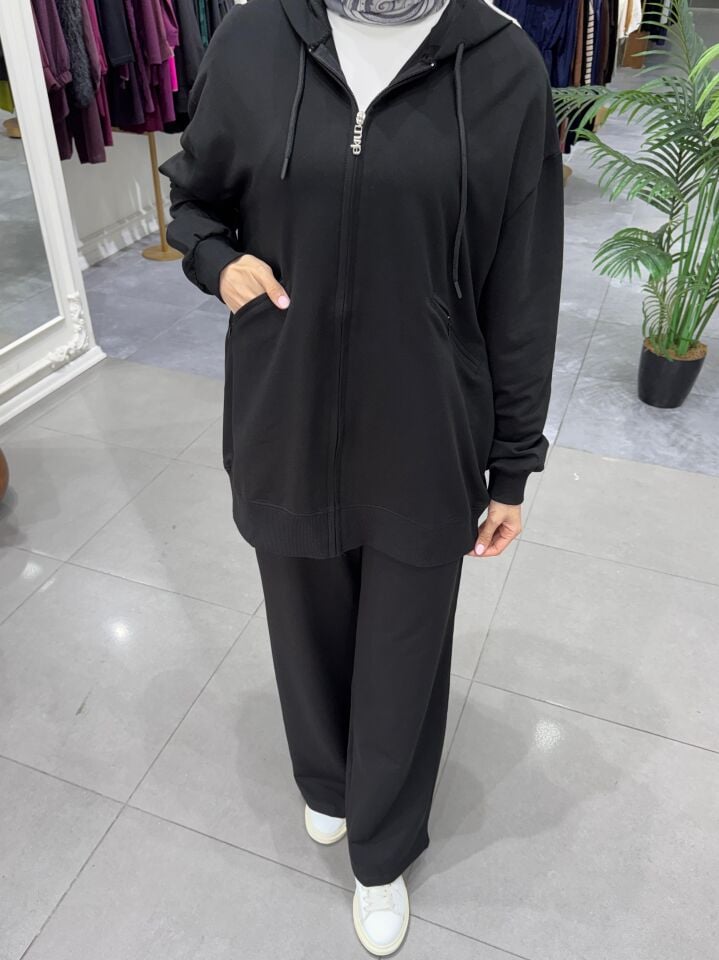 CEP DETAYLI BOL PAÇA TAKIM SİYAH