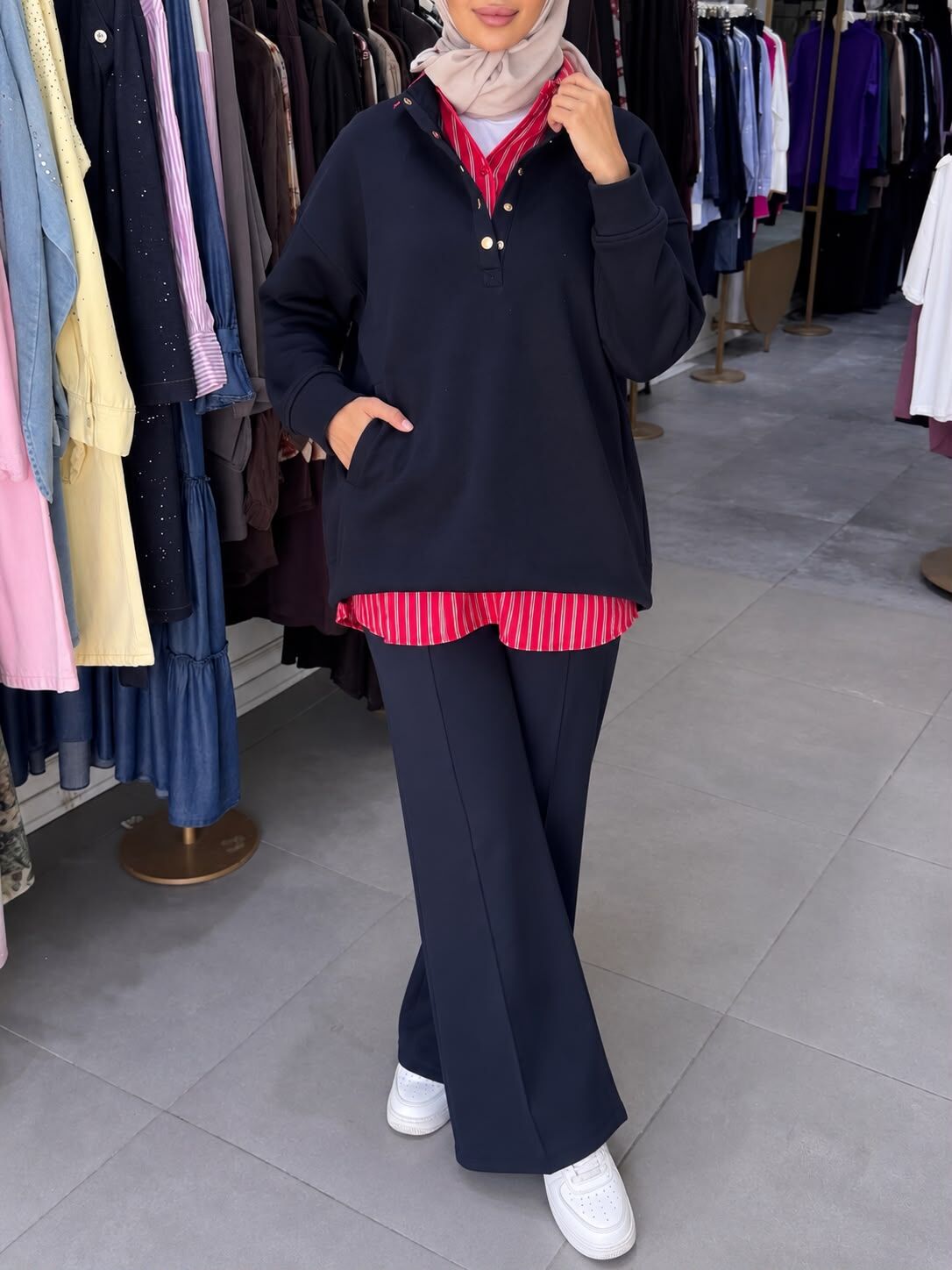 ÇITÇIT DİK YAKA SWEAT LACİ