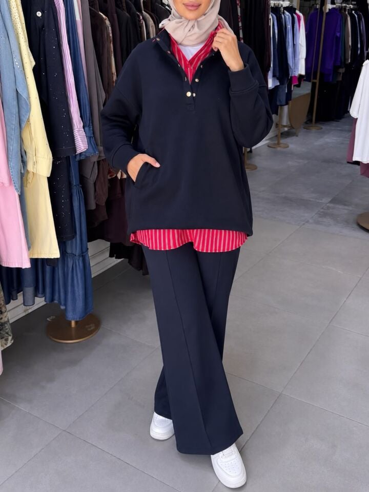 ÇITÇIT DİK YAKA SWEAT LACİ