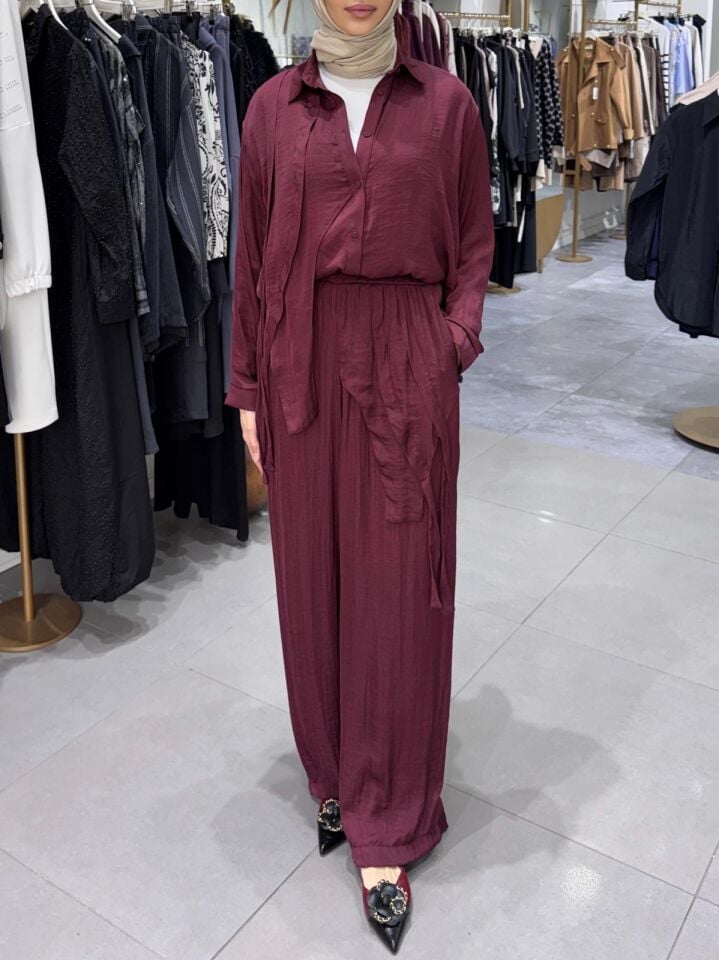 CEPLİ CUPRA PANTOLONLU TAKIM