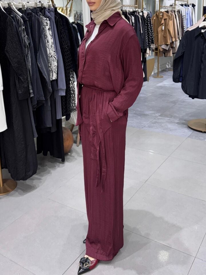 CEPLİ CUPRA PANTOLONLU TAKIM