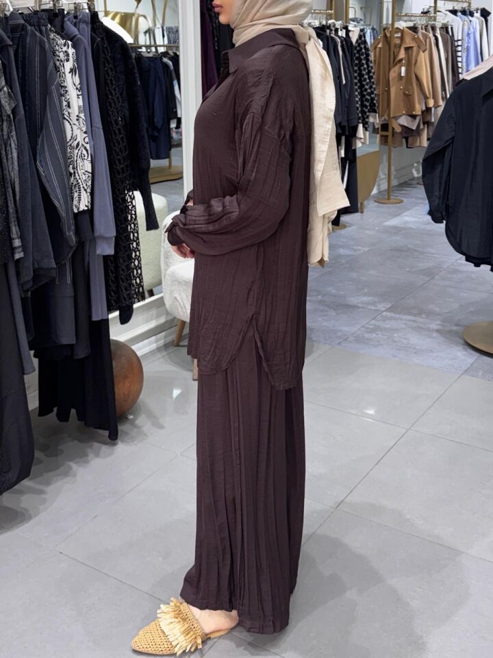 PANTOLONLU CUPRA TAKIM KAHVE