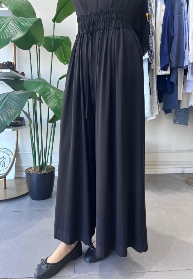 TRİL BOL PANTOLON SİYAH
