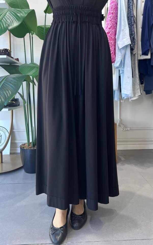 TRİL BOL PANTOLON SİYAH