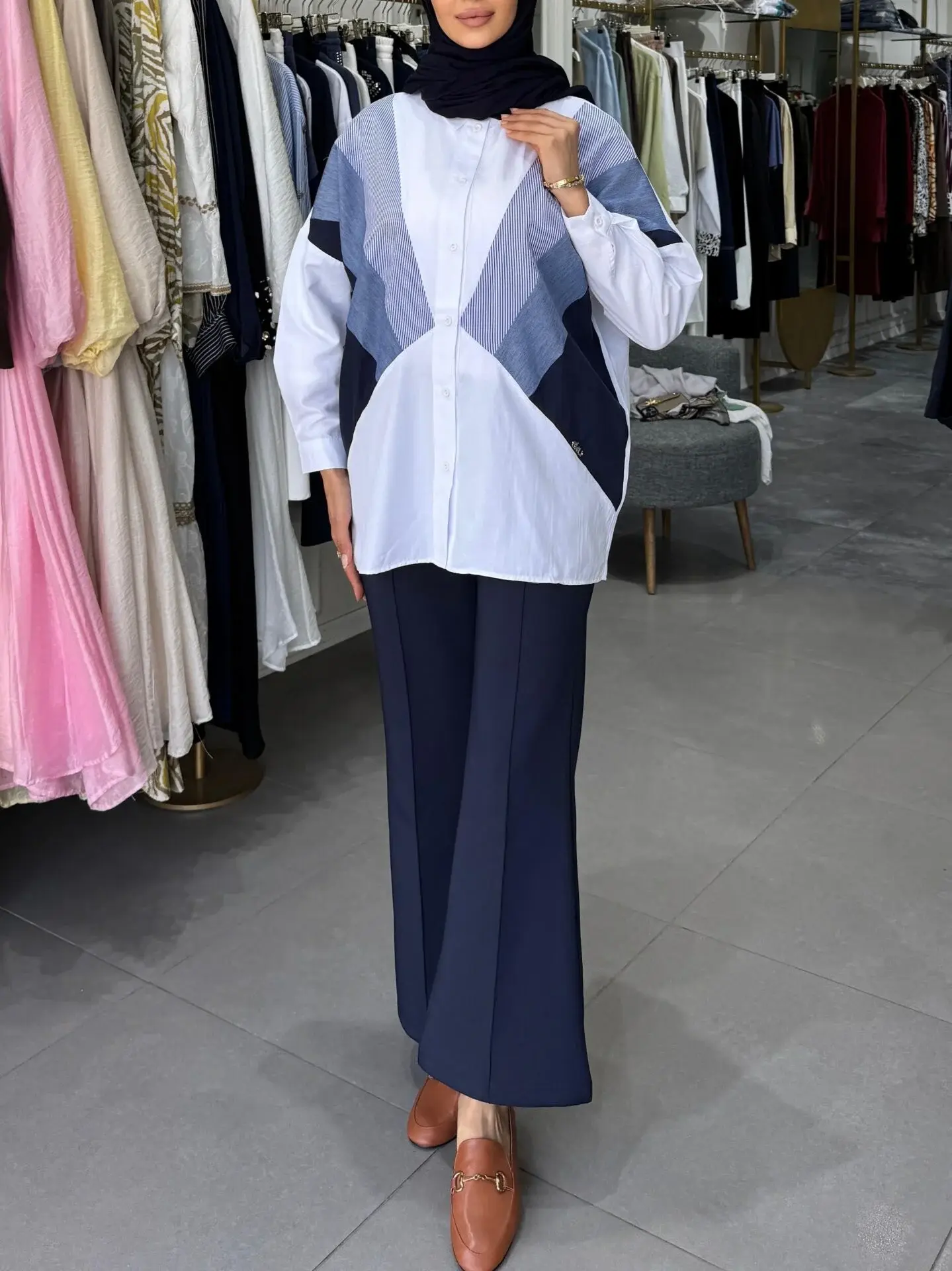 VEREV GARNİLİ GÖMLEK