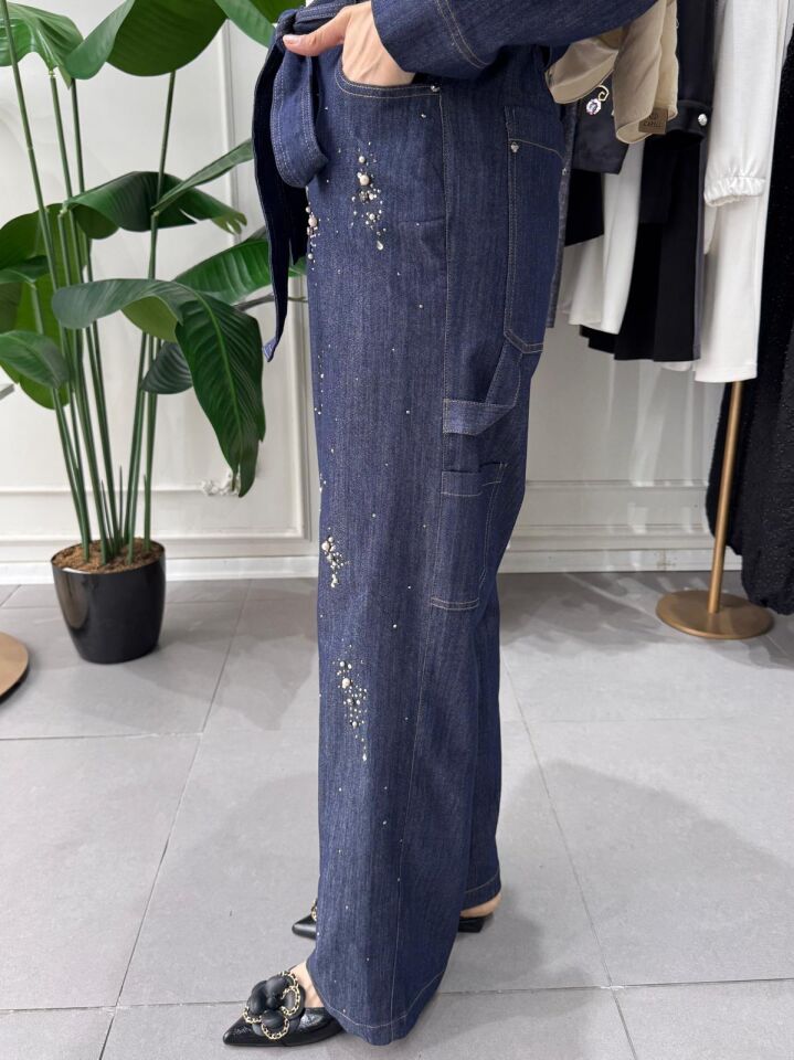 İNCİ İŞLEMELİ PANTOLON