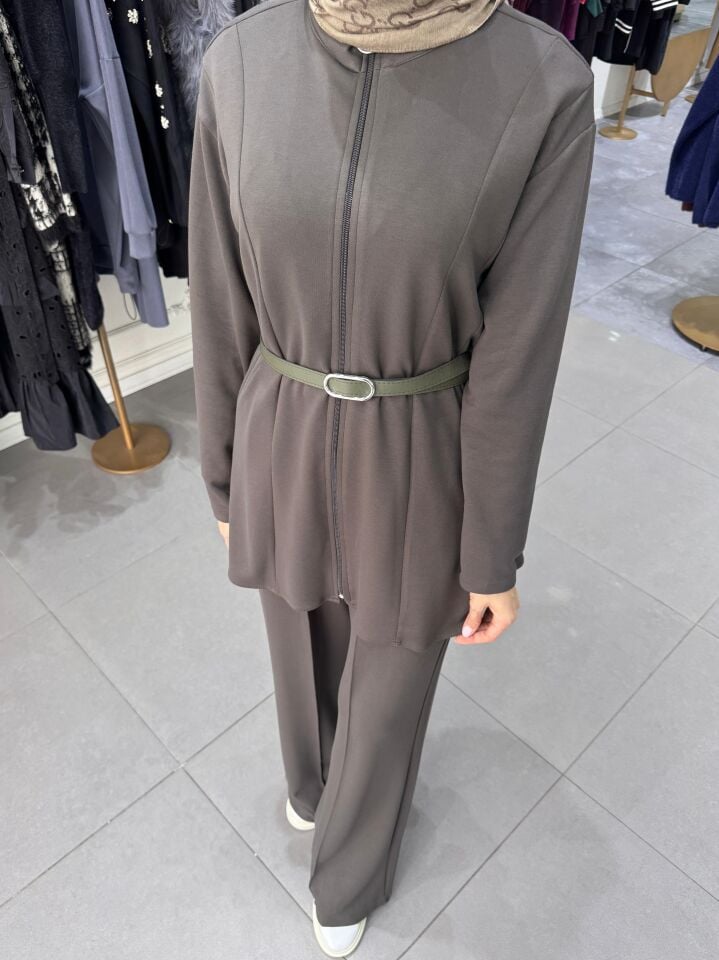 DERİ KEMER TAKIM YEŞİL