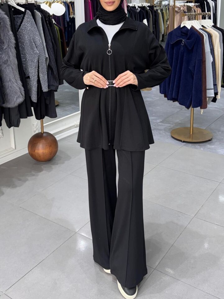 DERİ KEMER TAKIM SİYAH