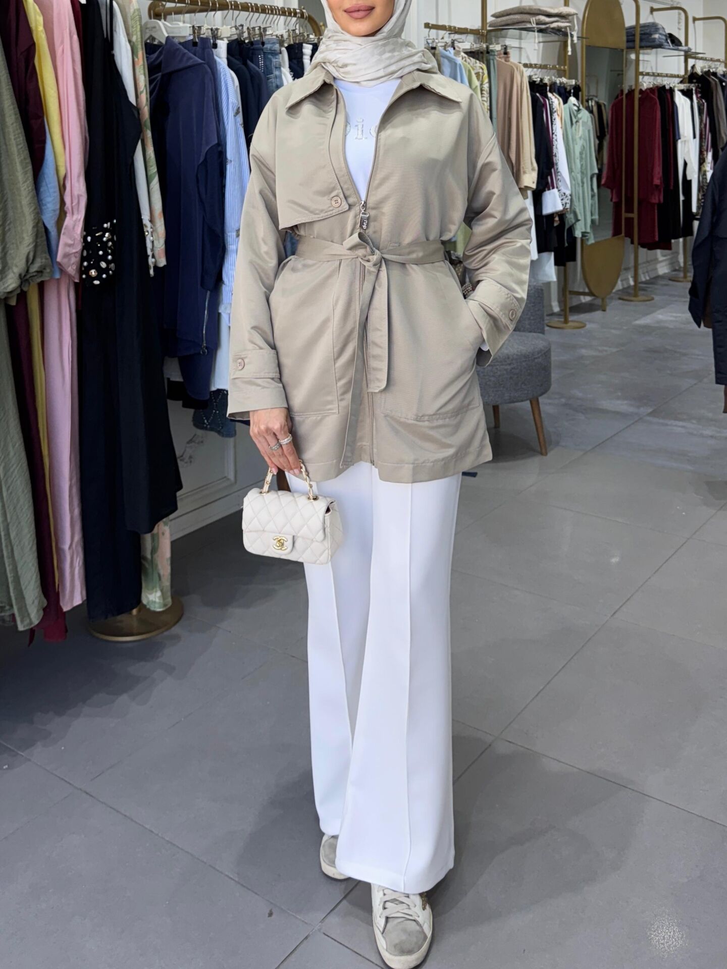 ALLER DETAYLI FERMUARLI CEKET TAŞ