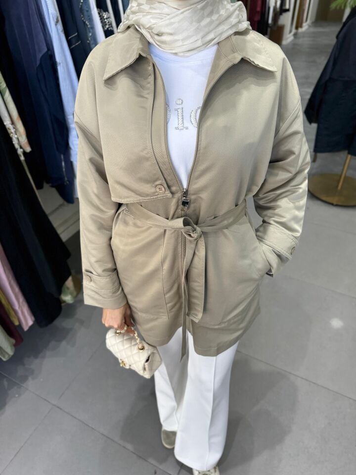 ALLER DETAYLI FERMUARLI CEKET TAŞ