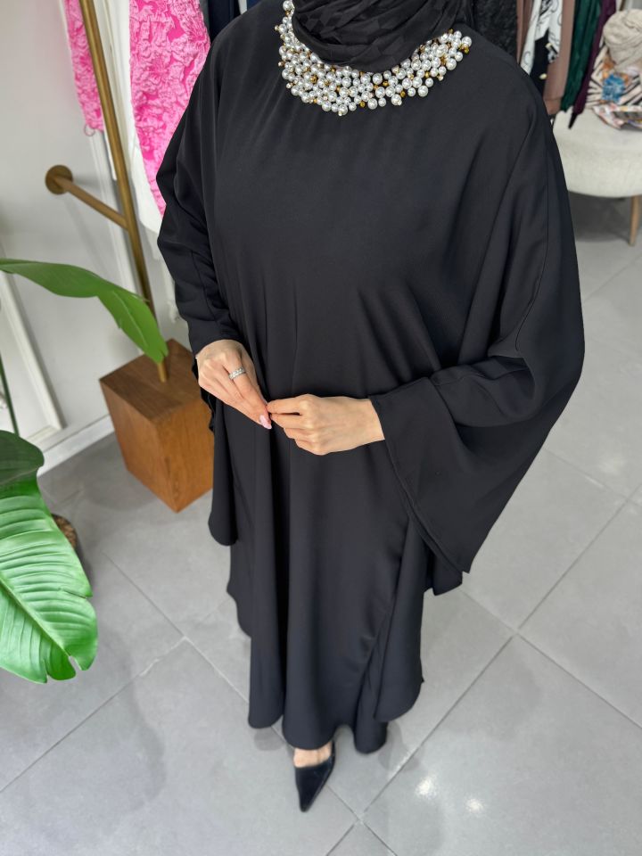 PERLA ELBİSE SİYAH