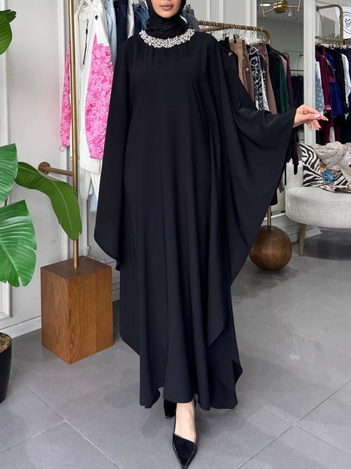 PERLA ELBİSE SİYAH