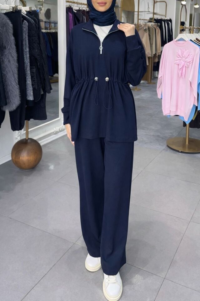 BEL KORDON DETAY TAKIM LACİVERT