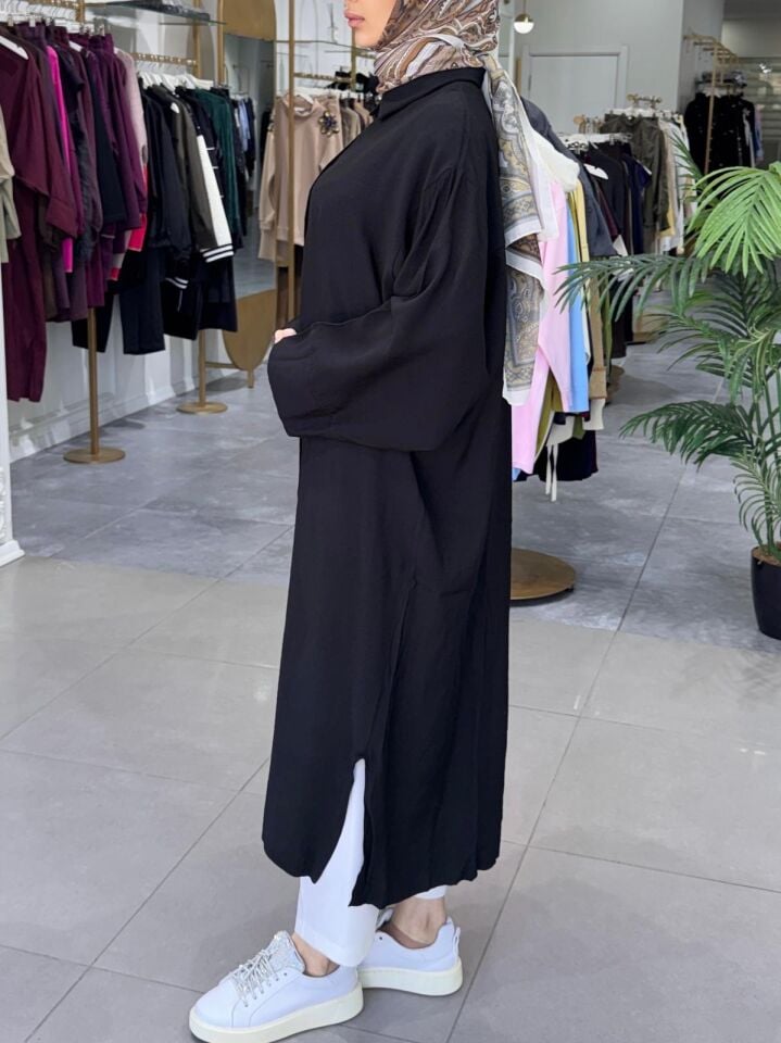 TENCEL GÖMLEK SİYAH