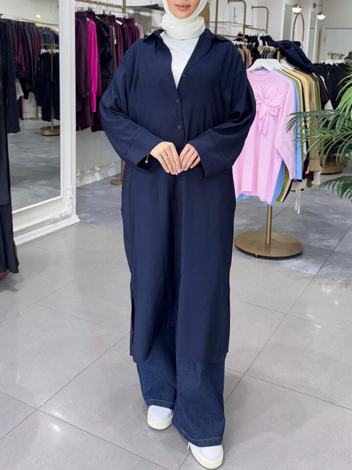 YARASA GÖMLEK LACİVERT