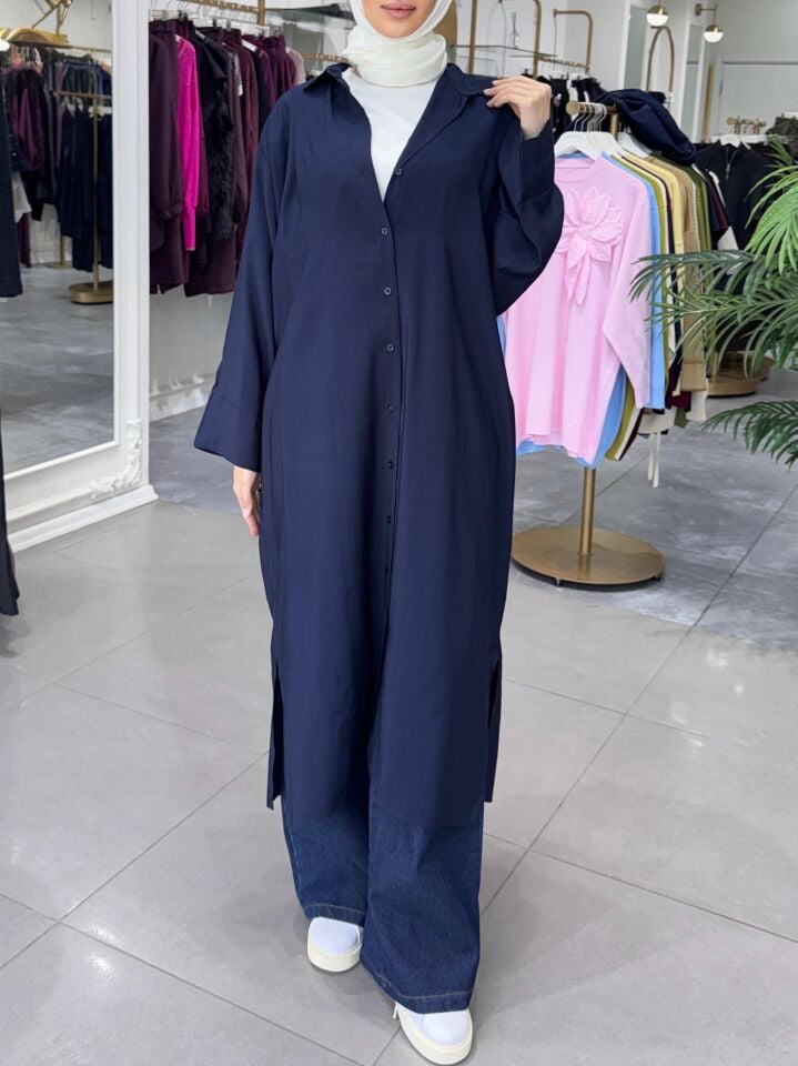 YARASA GÖMLEK LACİVERT