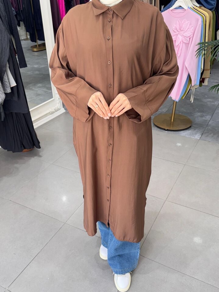 YARASA GÖMLEK KAHVERENGİ