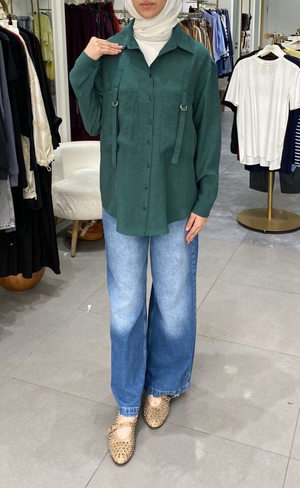 D KEMER GÖMLEK ZÜMRÜT