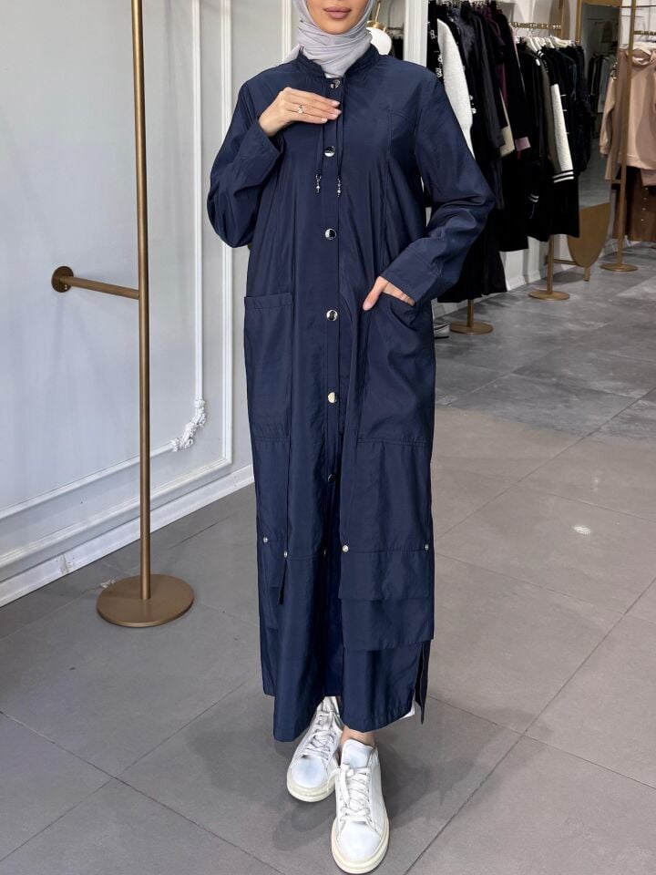 ÇITÇITLI SAFARİ KAP LACİVERT