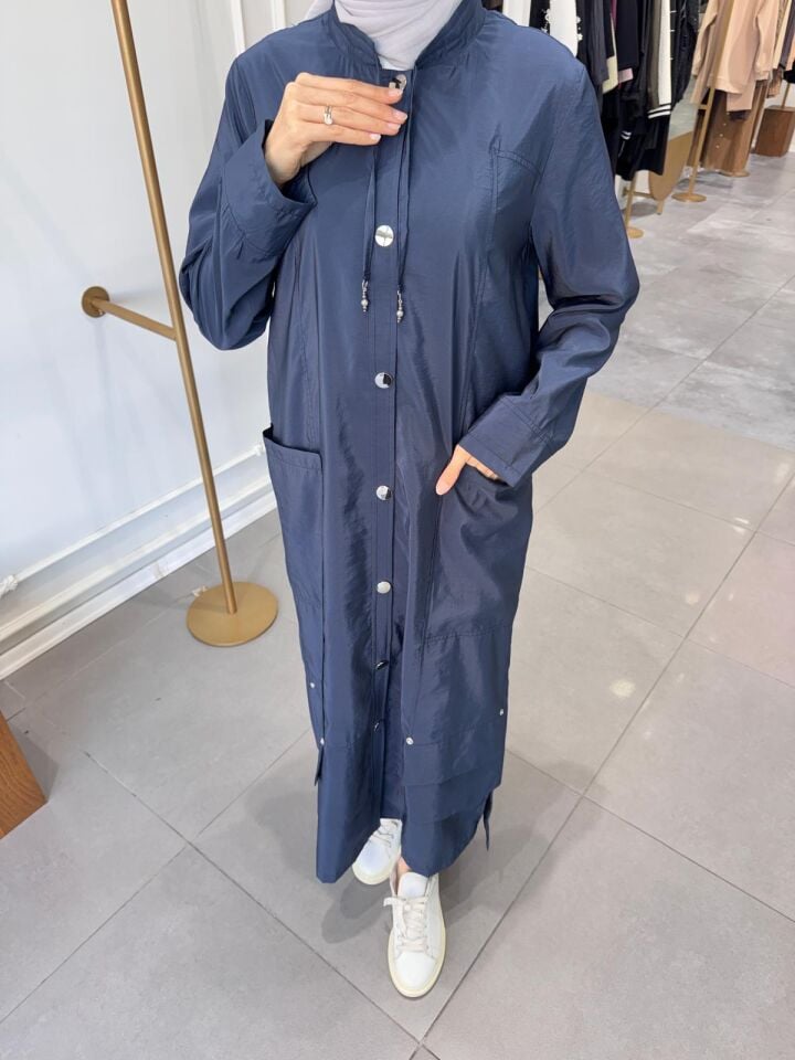 ÇITÇITLI SAFARİ KAP LACİVERT