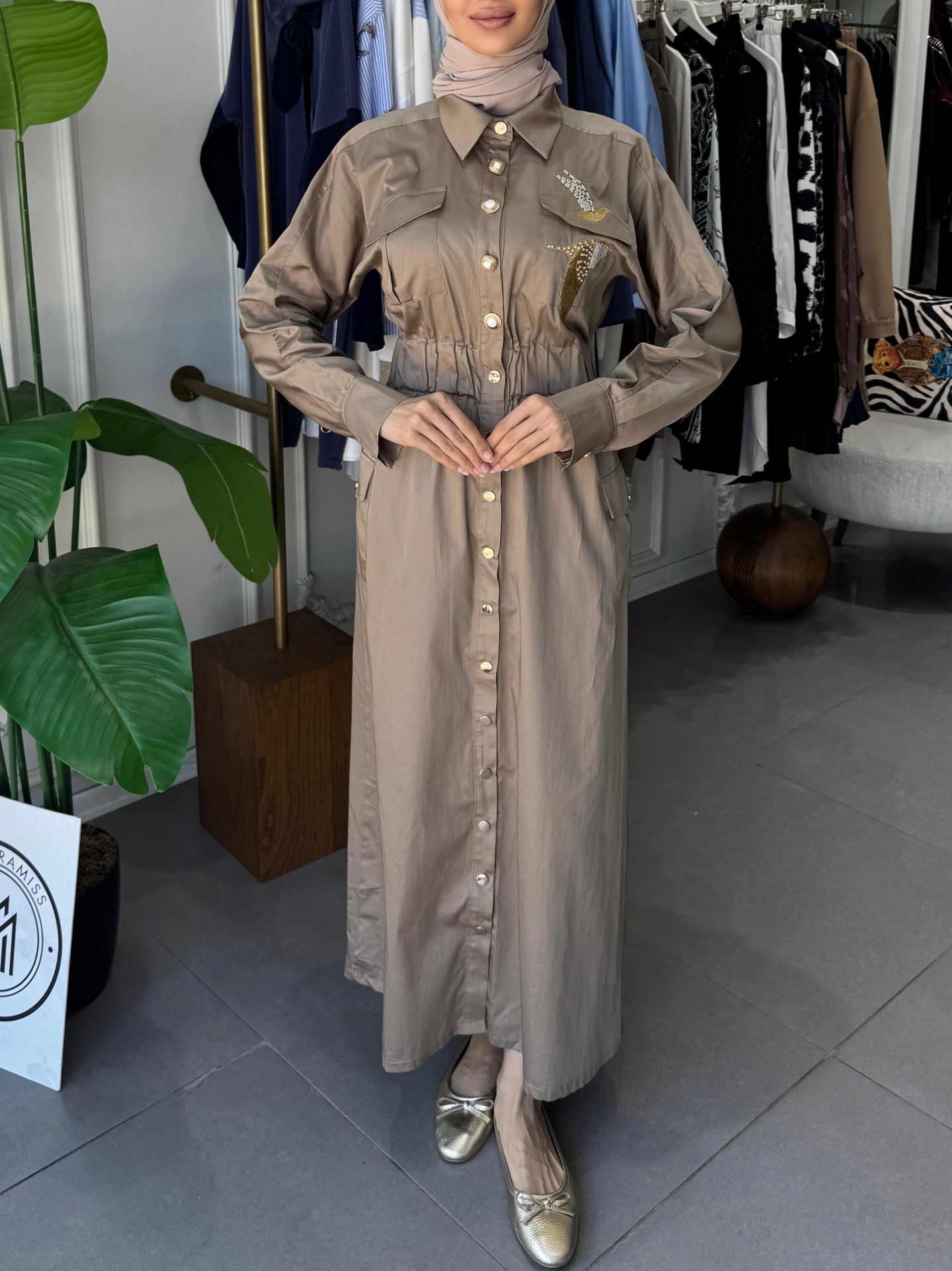 SHIR BIRD ELBİSE TABA