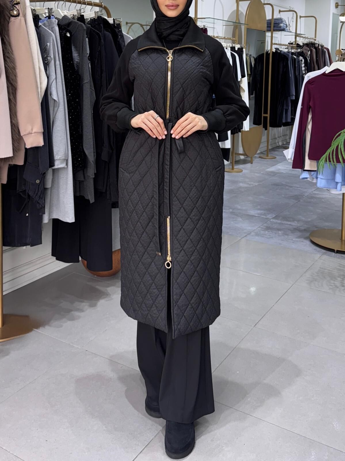 VELURE KAPİTONE MONT UZUN