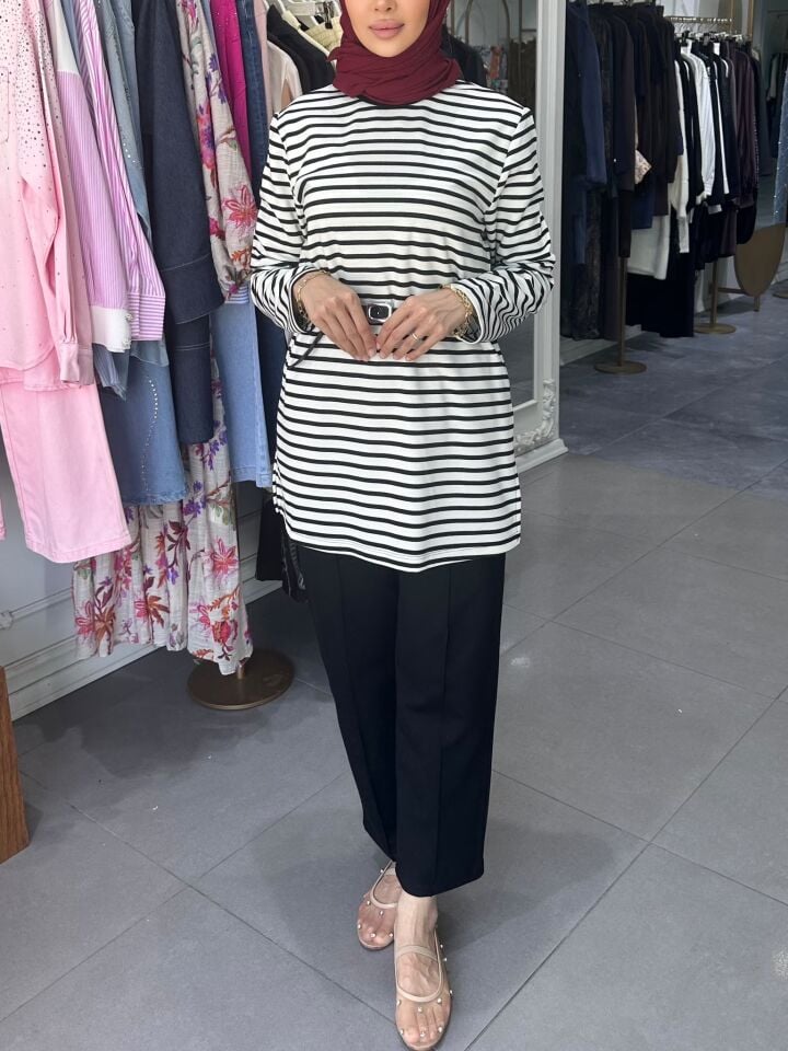 KEMERLİ BASIC SWEATSHIRT PANTOLON TAKIM