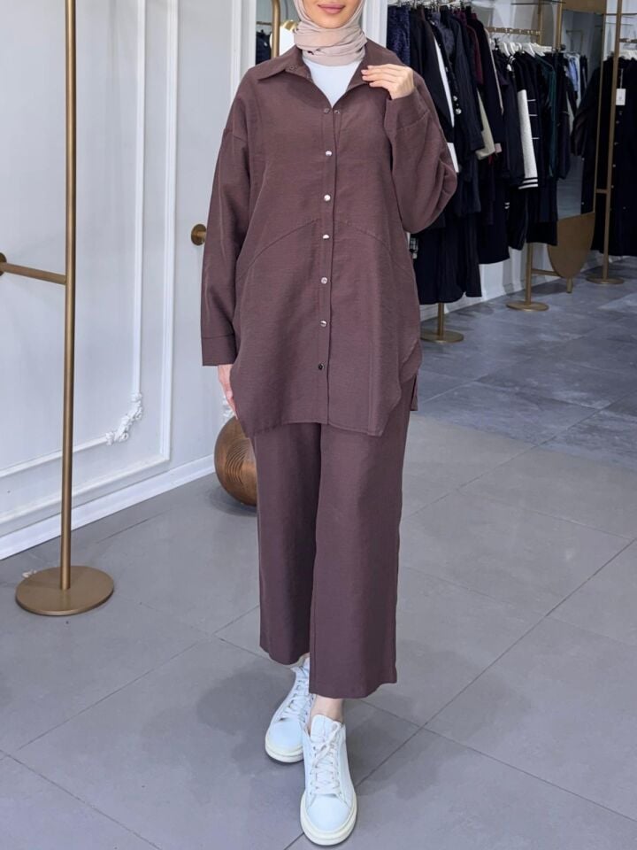 ÖNÜ ÇITLI ALLER TAKIM KAHVERENGİ