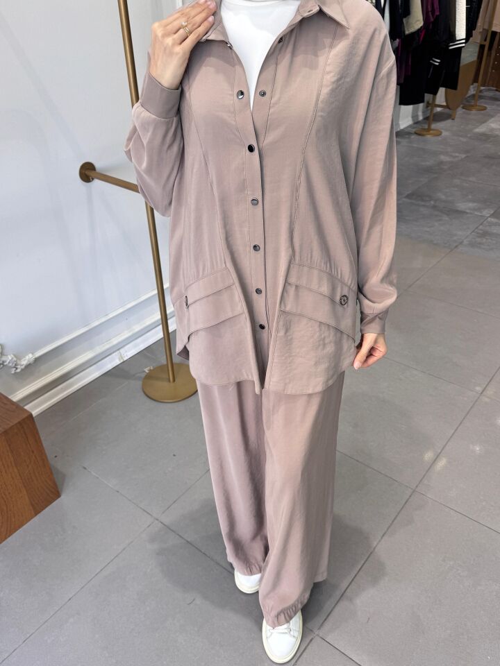 CEP İŞLEMELİ MODAL TAKIM VİZON