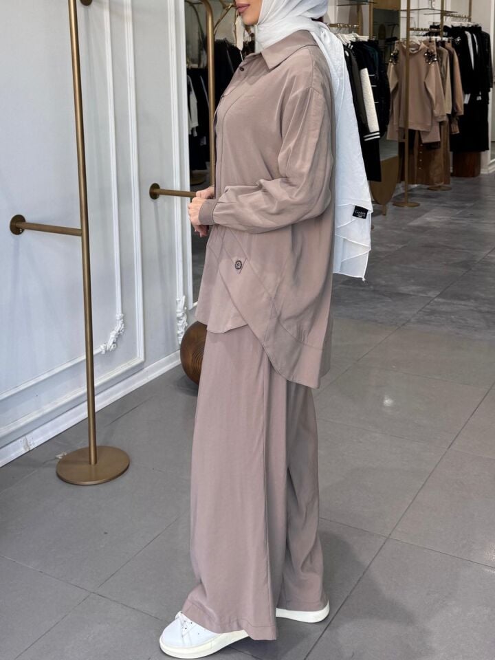 CEP İŞLEMELİ MODAL TAKIM VİZON