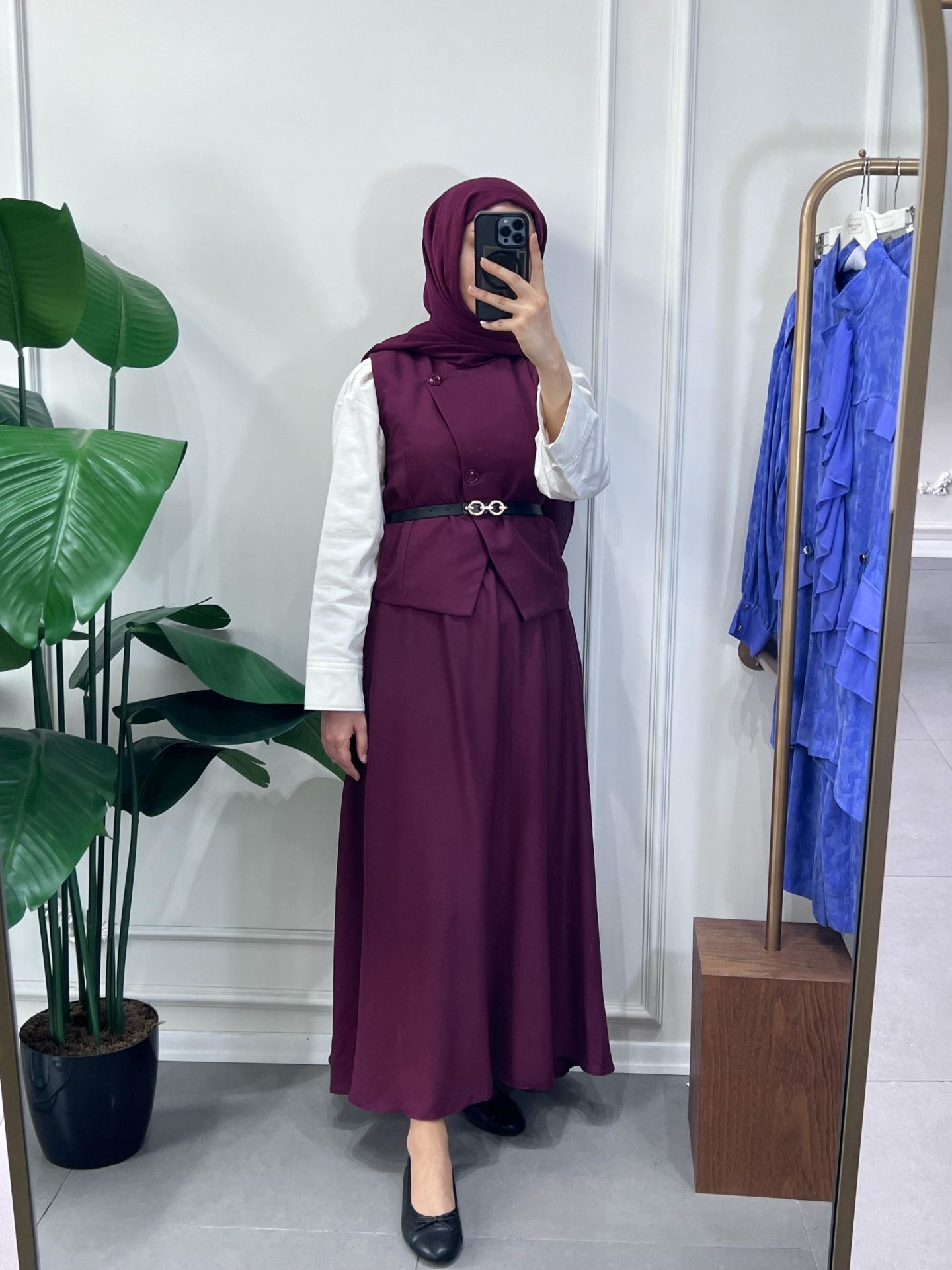 YELEKLİ ETEKLİ TAKIM BORDO
