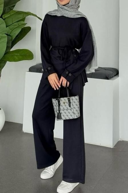 DÜĞMELİ TAKIM ANTRASİT