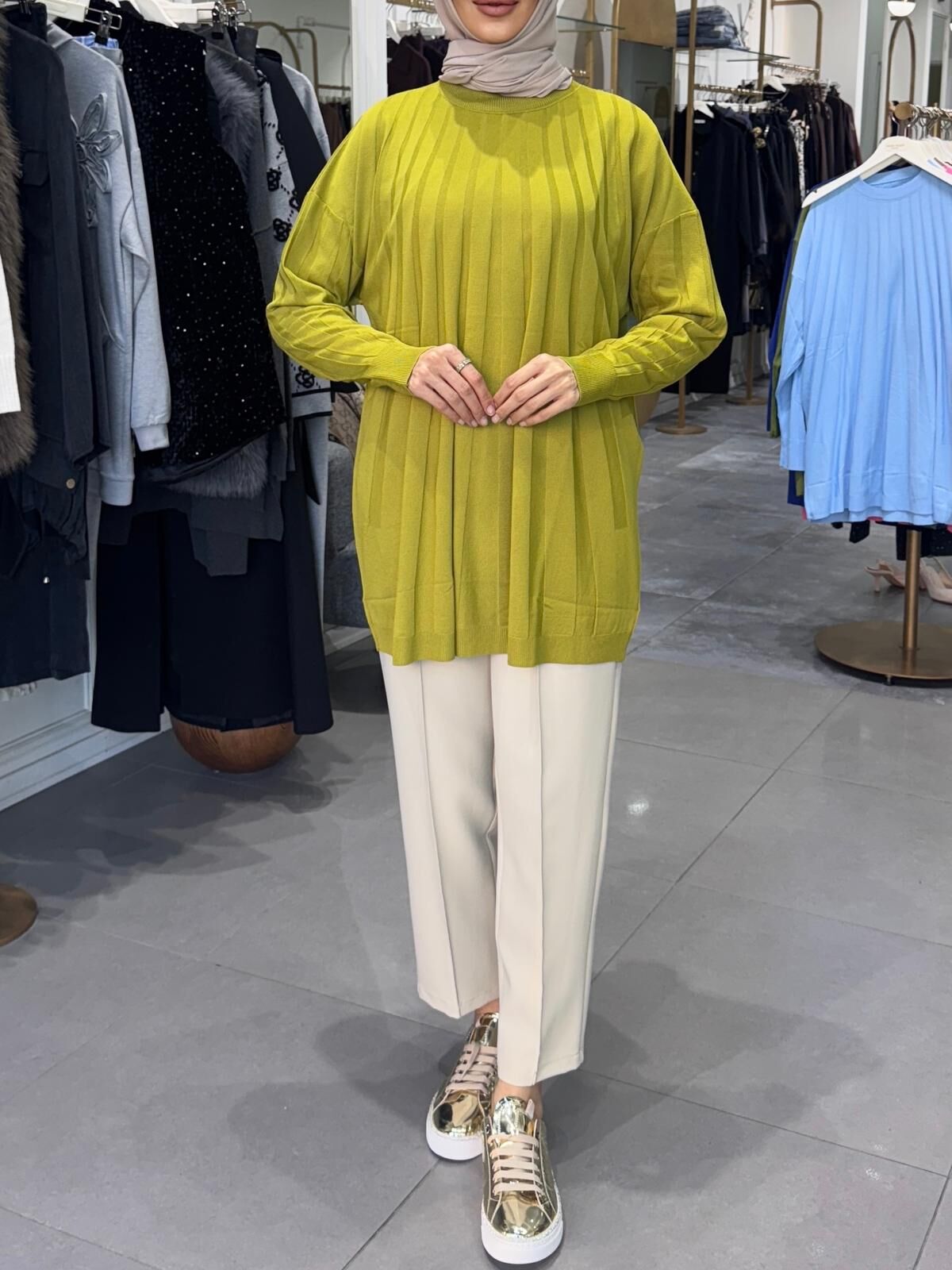 İNCE TRİKO BLUZ ASİT