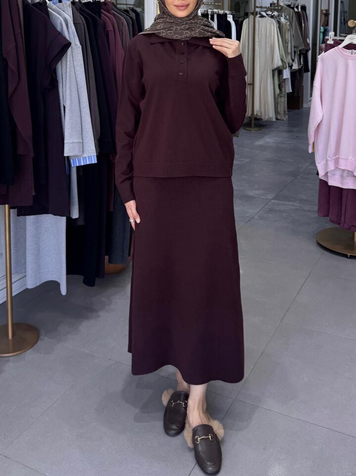 TRİKO BLUZ BORDO