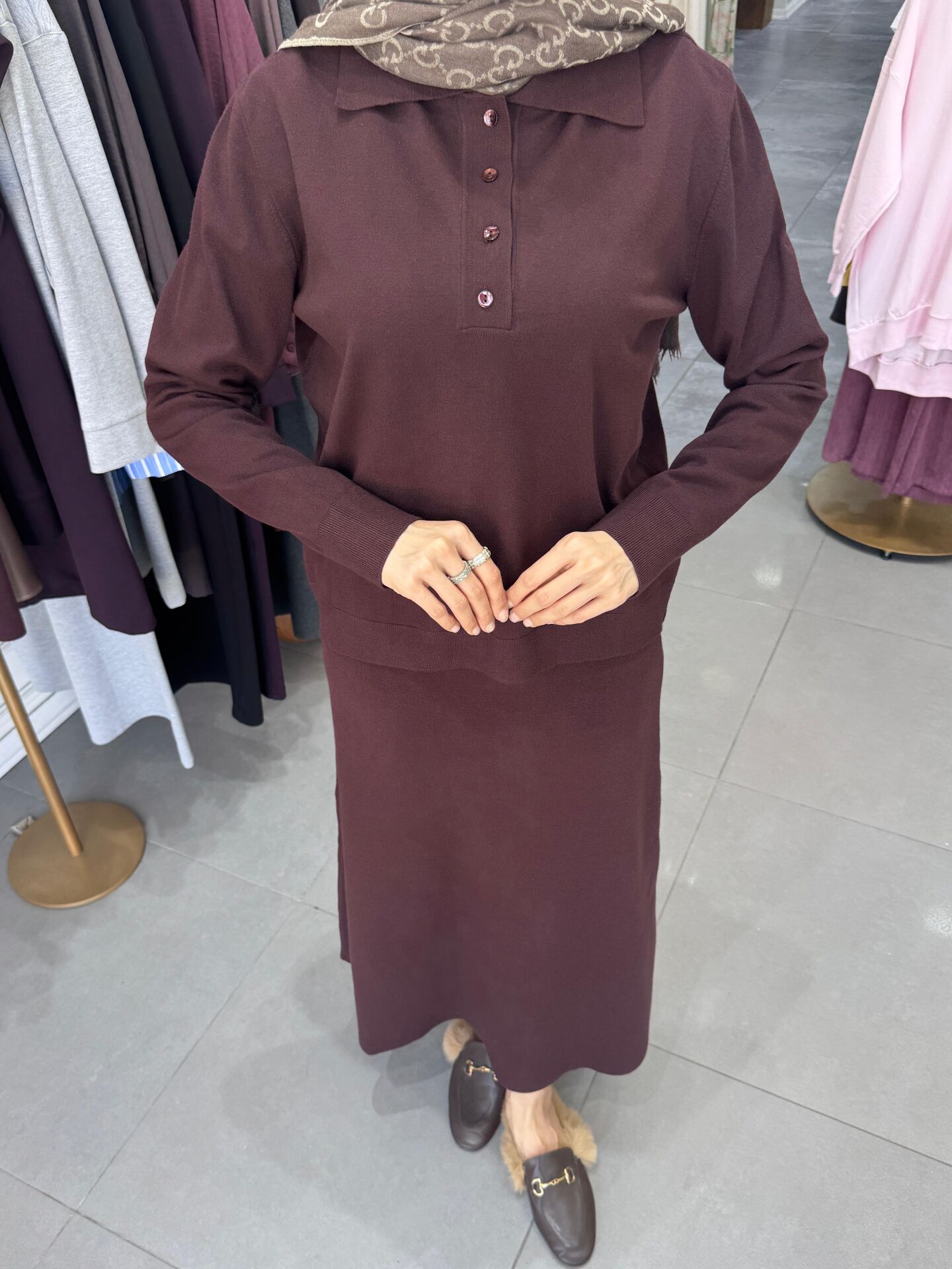 TRİKO BLUZ BORDO