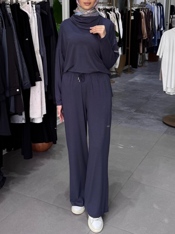 TAŞLI PANTOLON LACİVERT