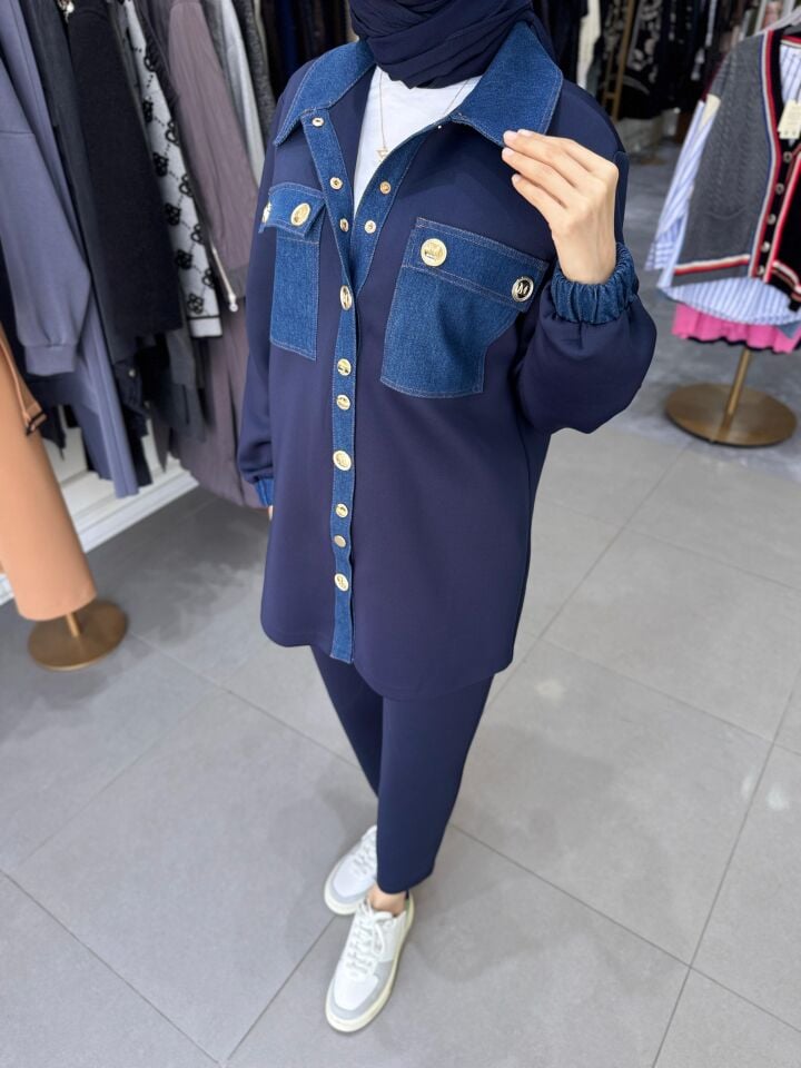 OLVERA DENİM GARNİ TAKIM EKRU