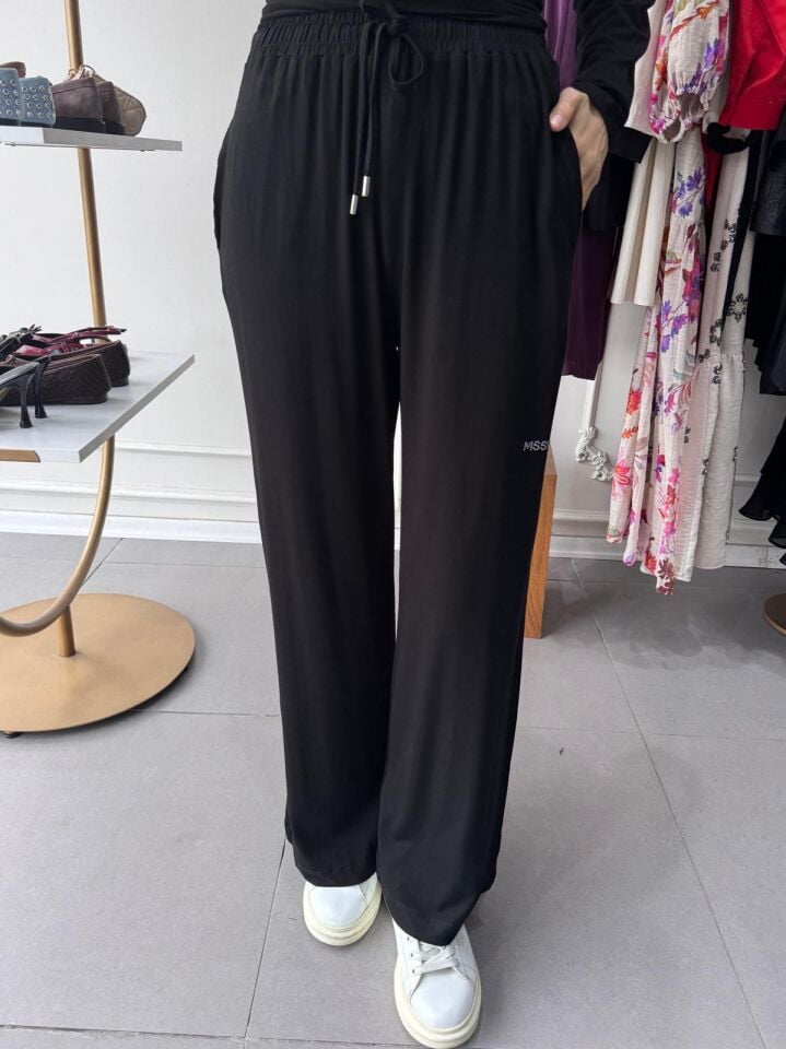 MSSM TAŞLI PANTOLON SİYAH