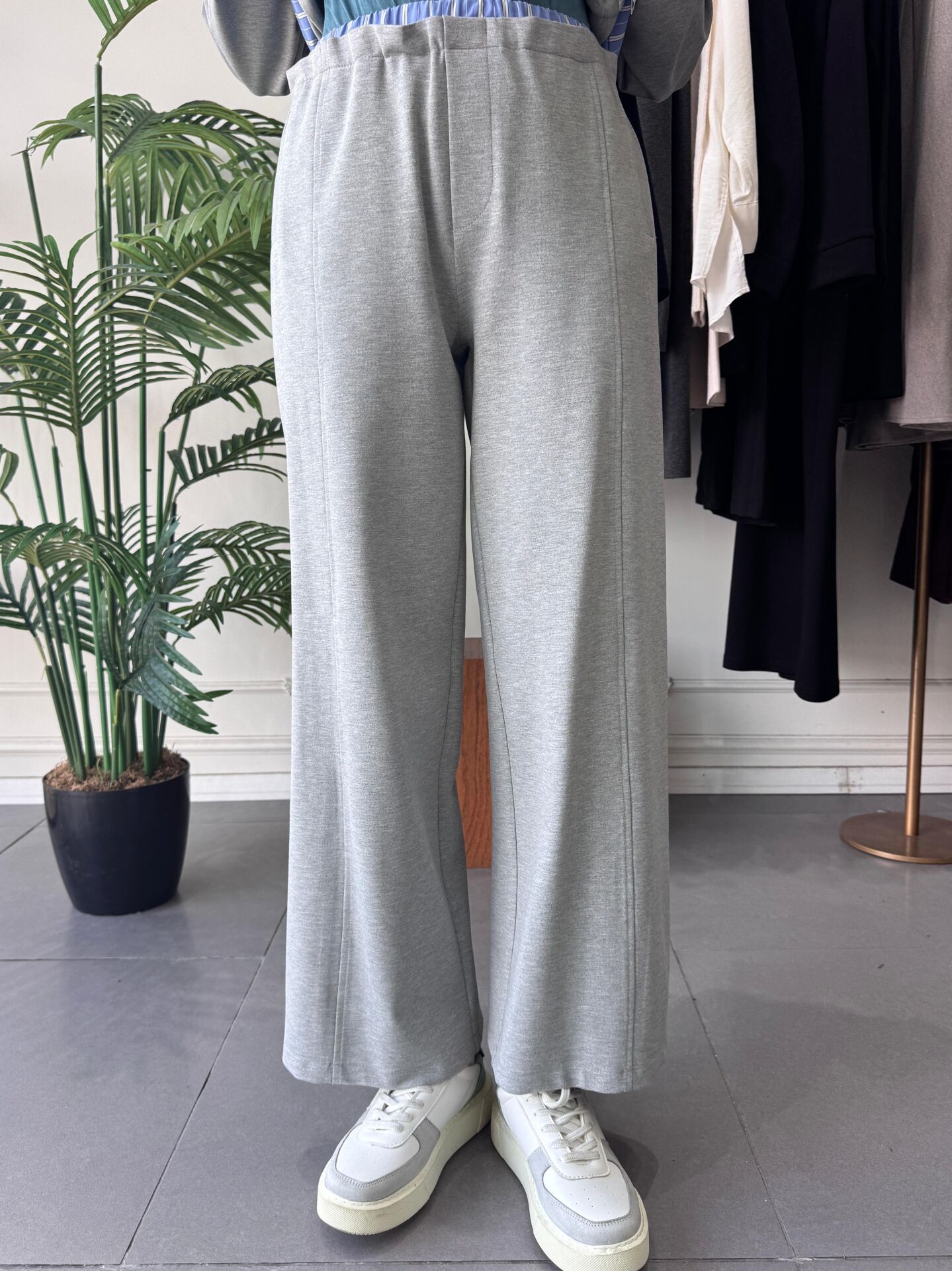 MİRANDA GARNİLİ PANTOLON  GRİ