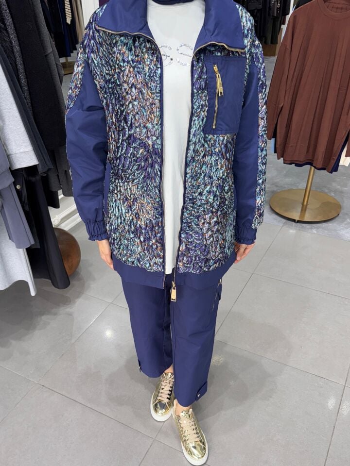 CEP DETAY JAKAR GARNİ TAKIM LACİVERT