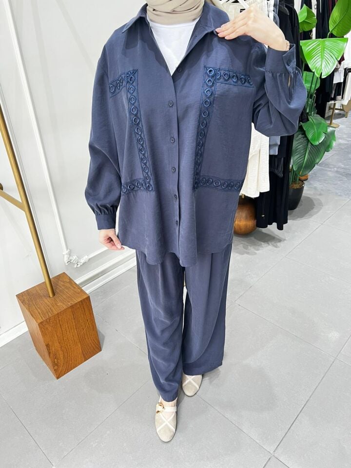 GARNET BİYELİ TAKIM LACİVERT