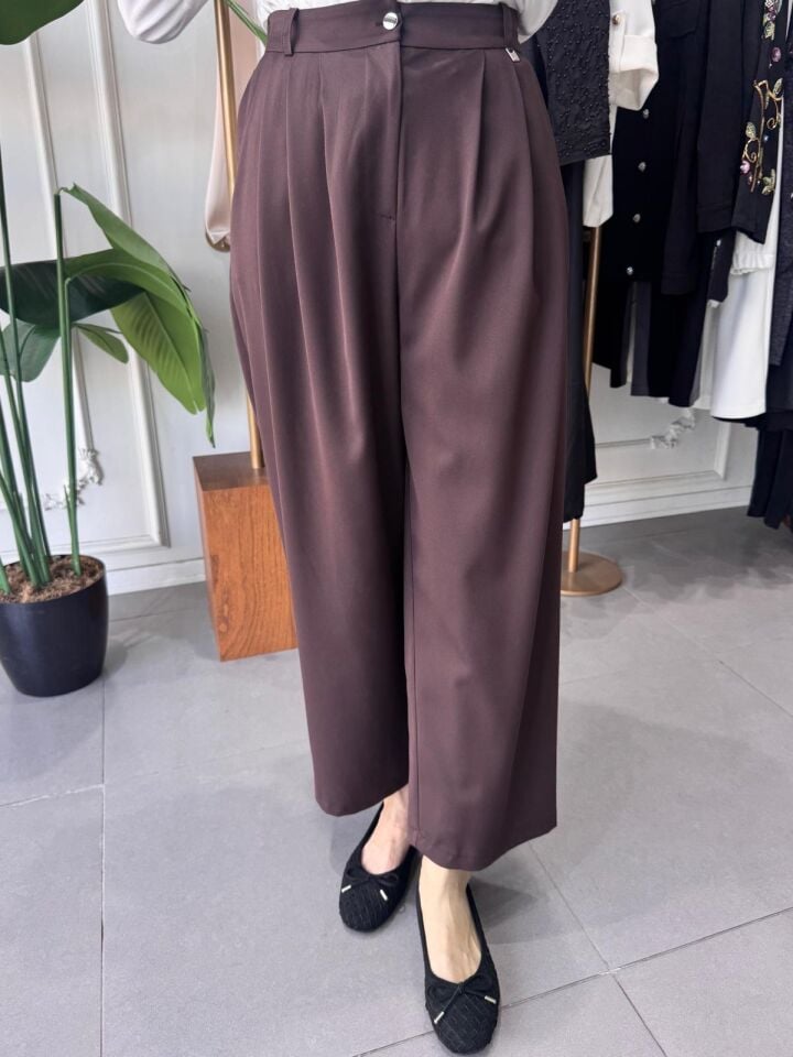 ŞALVAR PANTOLON KAHVERENGİ