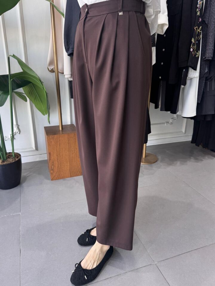 ŞALVAR PANTOLON KAHVERENGİ