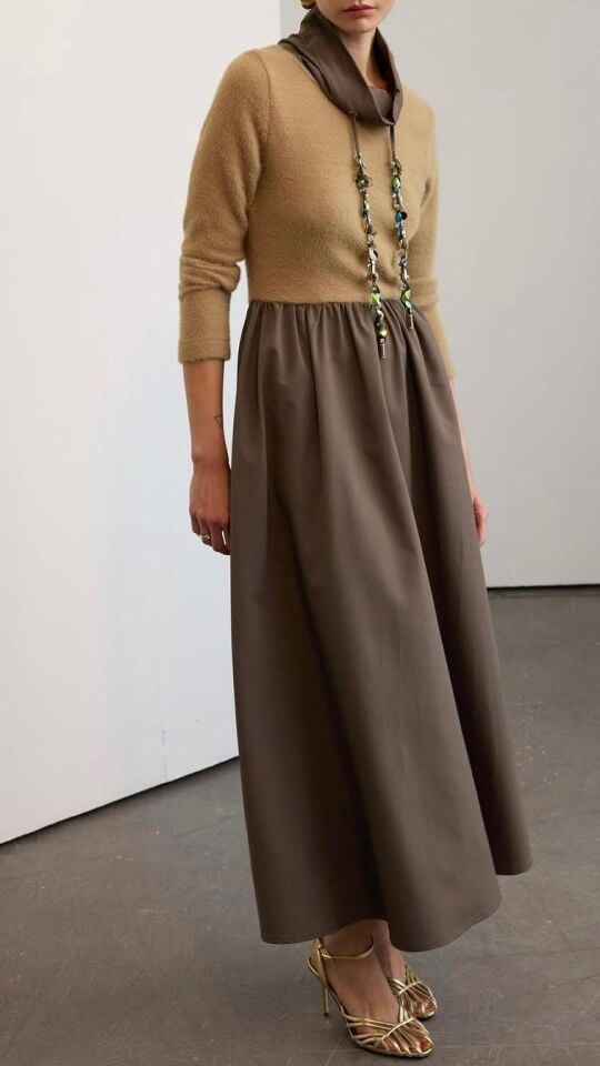 LUMORE DUO ELBİSE YEŞİL