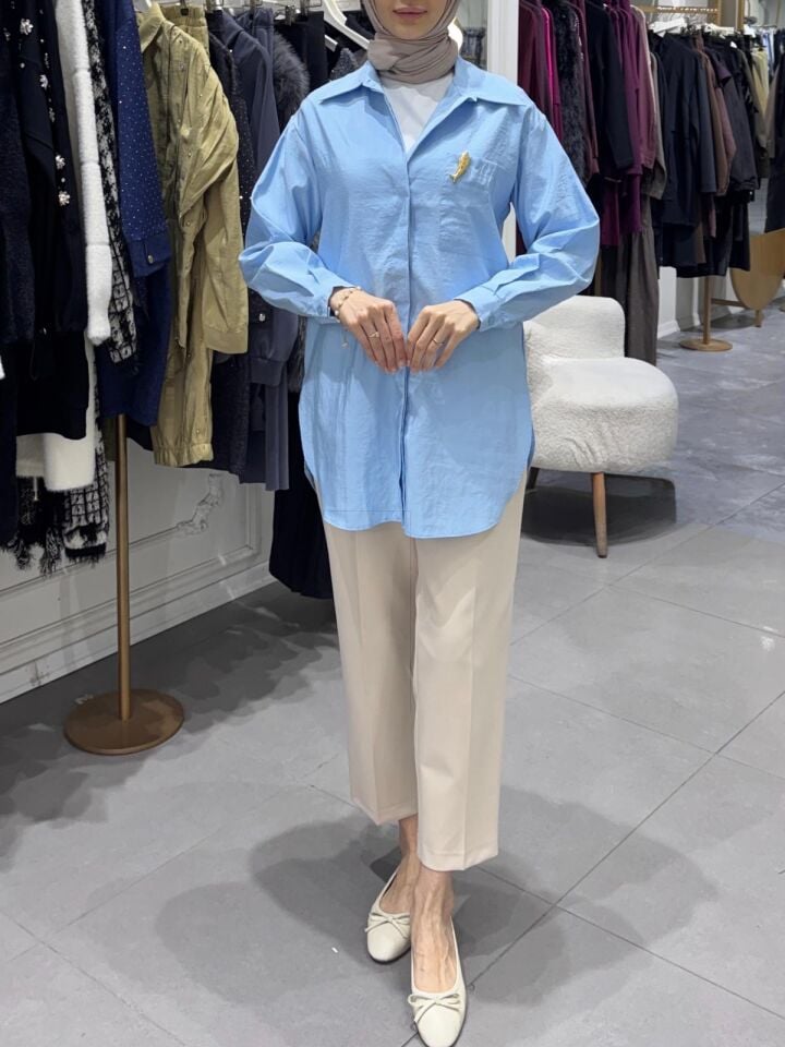 SUNSHİNE GÖMLEK AÇIK MAVİ