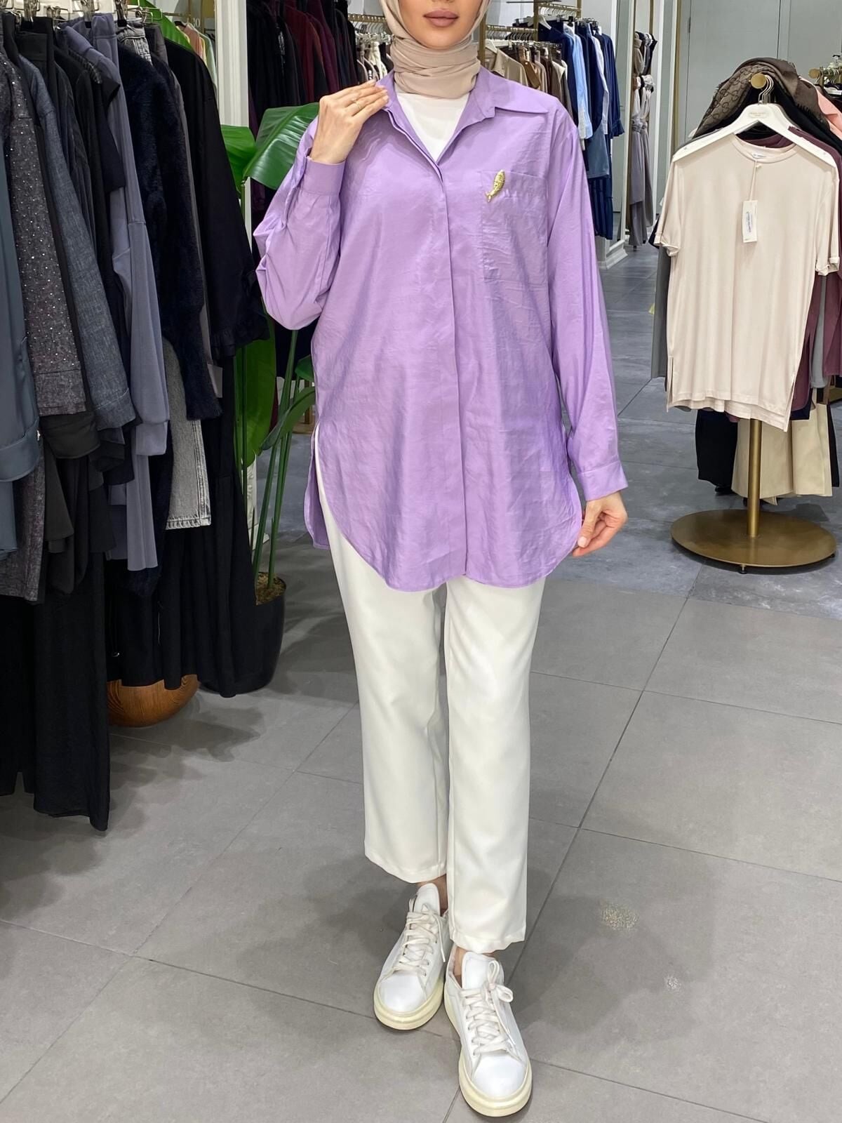 SUNSHİNE GÖMLEK LİLA