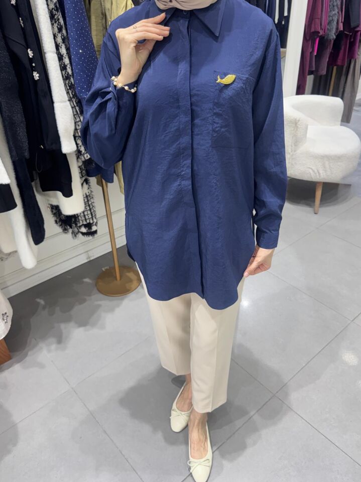 SUNSHİNE GÖMLEK LACİVERT